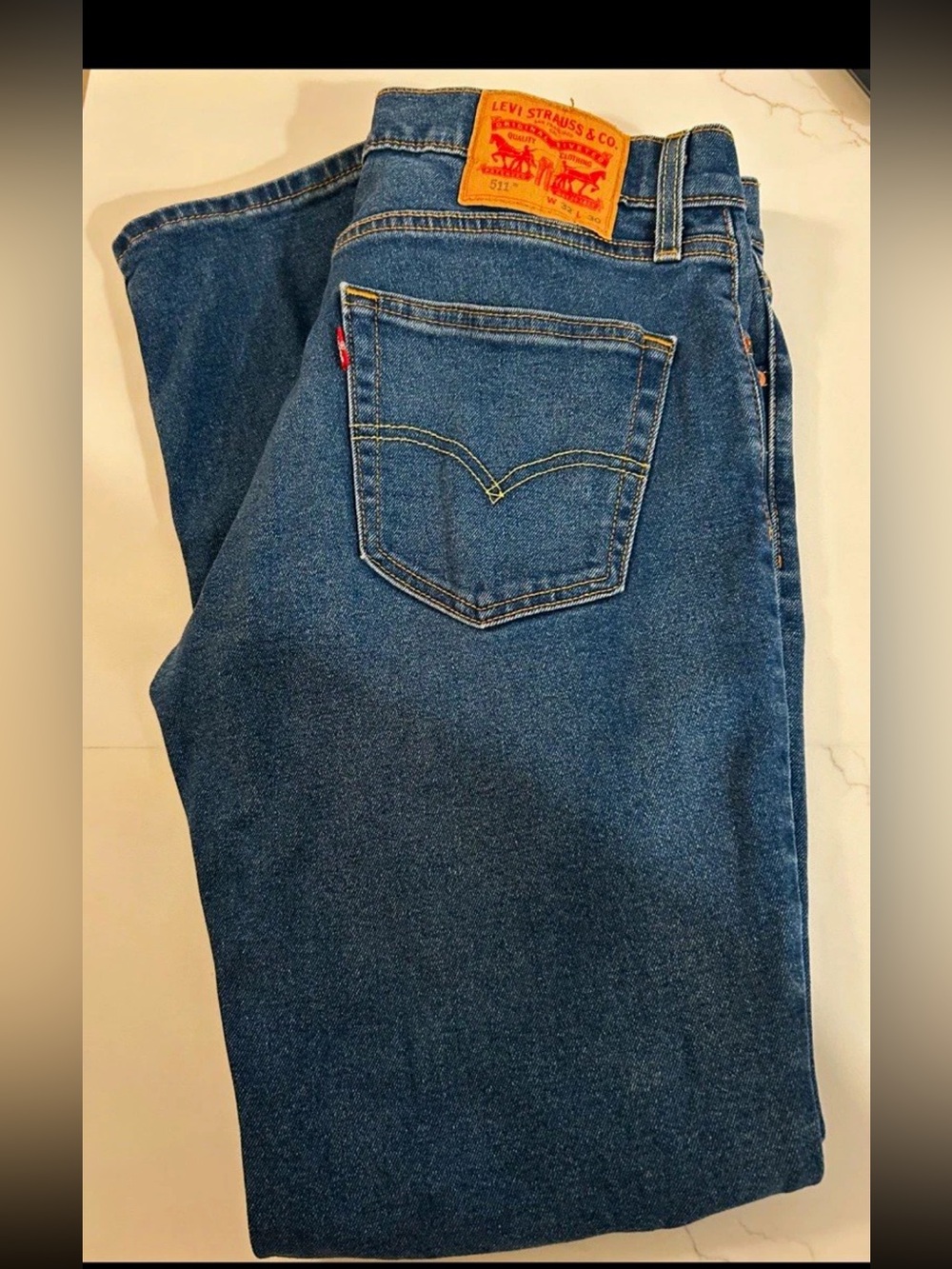 Levi's Men's Blue Classic Straight Jeans Levi's 500 Series Men's 511 Slim Blue D